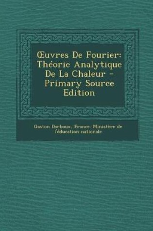 Cover of Uvres de Fourier