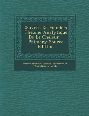 Book cover for Uvres de Fourier