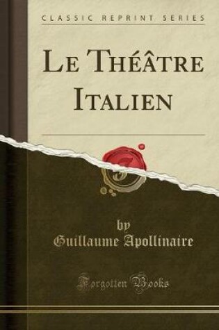 Cover of Le Théâtre Italien (Classic Reprint)