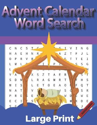 Book cover for Puzzler Squad Advent Calendar Word Search Large Print