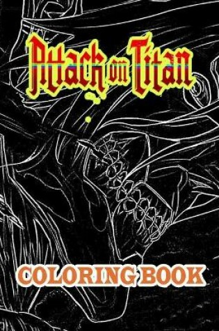 Cover of attack on titan coloring book