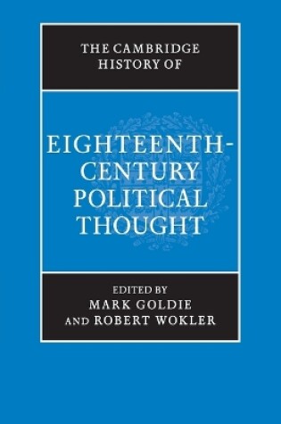Cover of The Cambridge History of Eighteenth-Century Political Thought