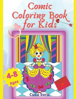 Book cover for Comic Coloring Book for Kids