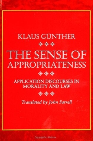 Cover of The Sense of Appropriateness