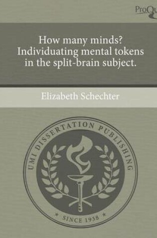 Cover of How Many Minds? Individuating Mental Tokens in the Split-Brain Subject