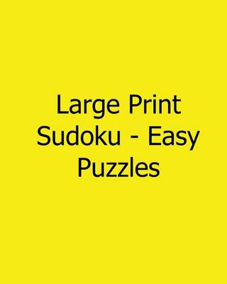 Book cover for Large Print Sudoku - Easy Puzzles