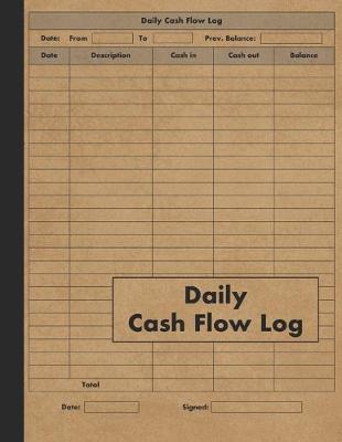 Book cover for Daily Cash Flow Log