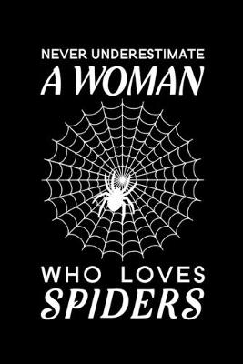 Book cover for Never Underestimate A Woman Who Loves Spiders