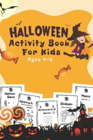 Cover of Halloween Activity Book for Kids Ages 4-8