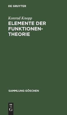 Cover of Elemente der Funktionentheorie