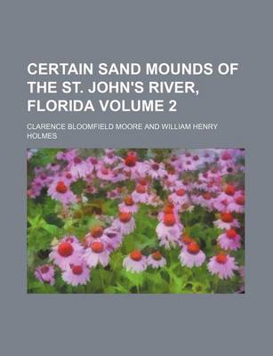 Book cover for Certain Sand Mounds of the St. John's River, Florida Volume 2