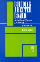 Book cover for Building a Better Board