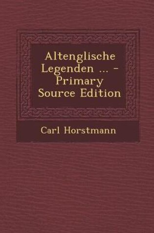 Cover of Altenglische Legenden ...