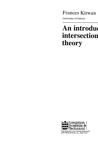 Cover of Kirwan: an Introduction to Intersection