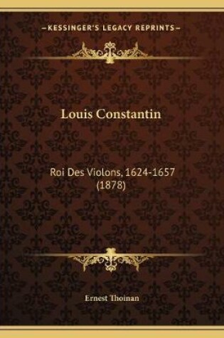 Cover of Louis Constantin