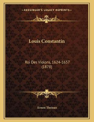 Book cover for Louis Constantin