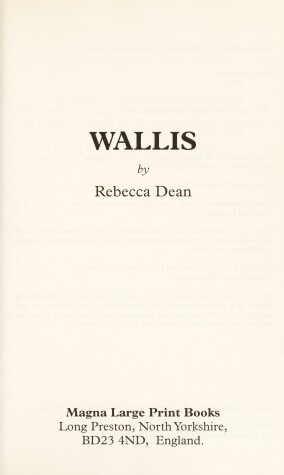 Book cover for Wallis