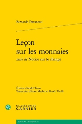 Cover of Lecon Sur Les Monnaies