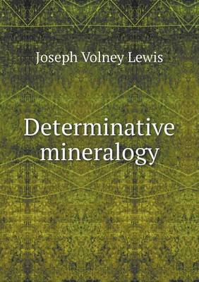 Book cover for Determinative mineralogy