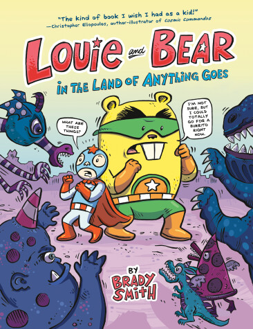 Book cover for Louie and Bear in the Land of Anything Goes