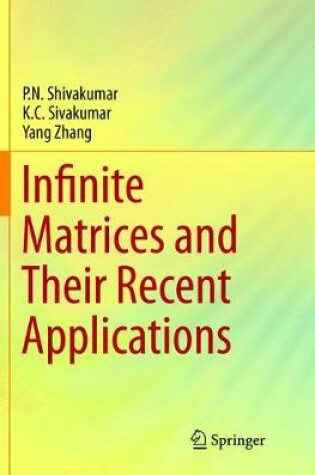 Cover of Infinite Matrices and Their Recent Applications