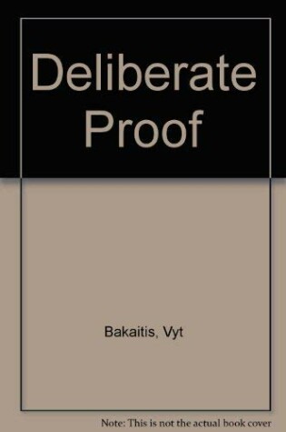 Cover of Deliberate Proof