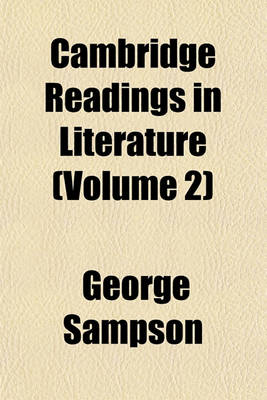 Book cover for Cambridge Readings in Literature (Volume 2)