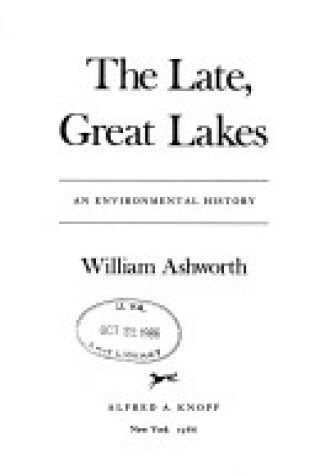 Cover of The Late, Great Lakes