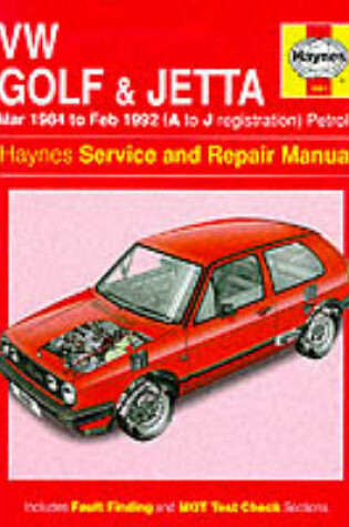 Cover of Volkswagen Golf and Jetta ('84 to '92) Service and Repair Manual