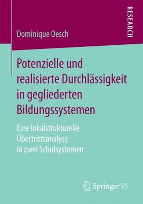 Cover of Potenzielle Und Realisierte Durchlassigkeit in Gegliederten Bildungssystemen