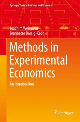 Book cover for Methods in Experimental Economics