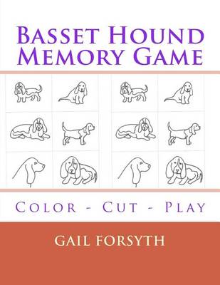 Book cover for Basset Hound Memory Game