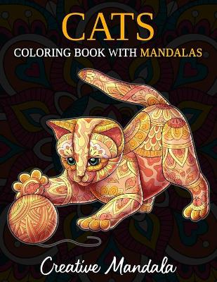 Cover of Cats Coloring Book with Mandala