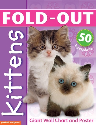 Cover of Fold-Out Poster Sticker Book: Kittens