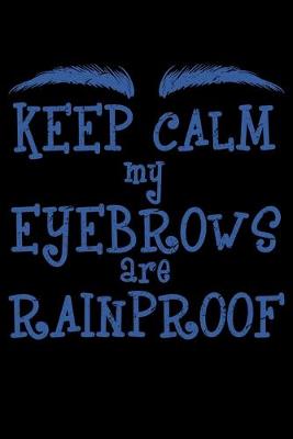 Book cover for Keep Calm My Eyebrows Are Rainproof