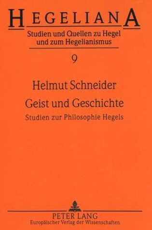 Cover of Geist Und Geschichte