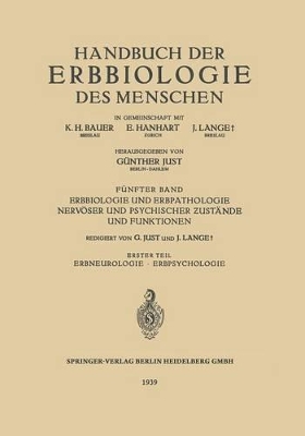 Book cover for Erbbiologie und Erbpathologie Nervöser und Psychischer Zustände und Funktionen