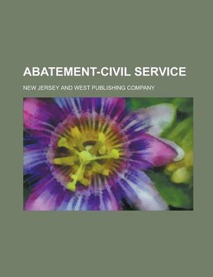 Book cover for Abatement-Civil Service