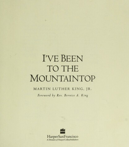 Book cover for I'Ve Been to the Mountaintop