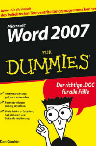 Cover of Word 2007 Fur Dummies
