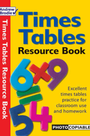 Cover of Times Table Resource Book