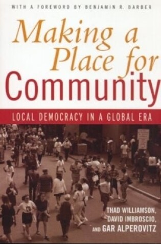 Cover of Making a Place for Community