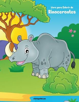 Cover of Livro para Colorir de Rinocerontes