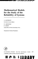 Book cover for Mathematical Models for the Study of the Reliability of Systems