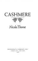 Book cover for Cashmere