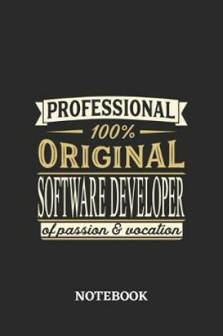 Cover of Professional Original Software Developer Notebook of Passion and Vocation
