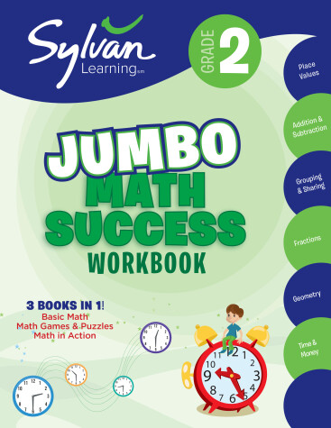 Book cover for 2nd Grade Jumbo Math Success Workbook