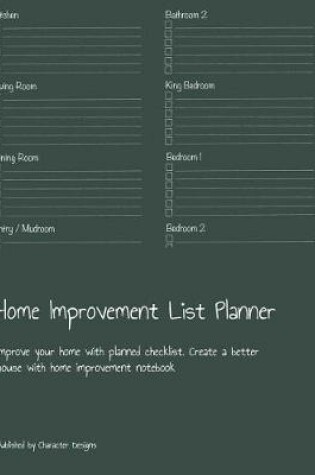 Cover of Home Improvement List Planner