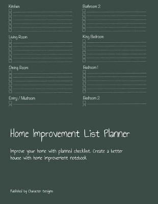 Book cover for Home Improvement List Planner