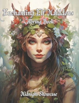 Book cover for Enchanting Elf Maiddens Coloring Book